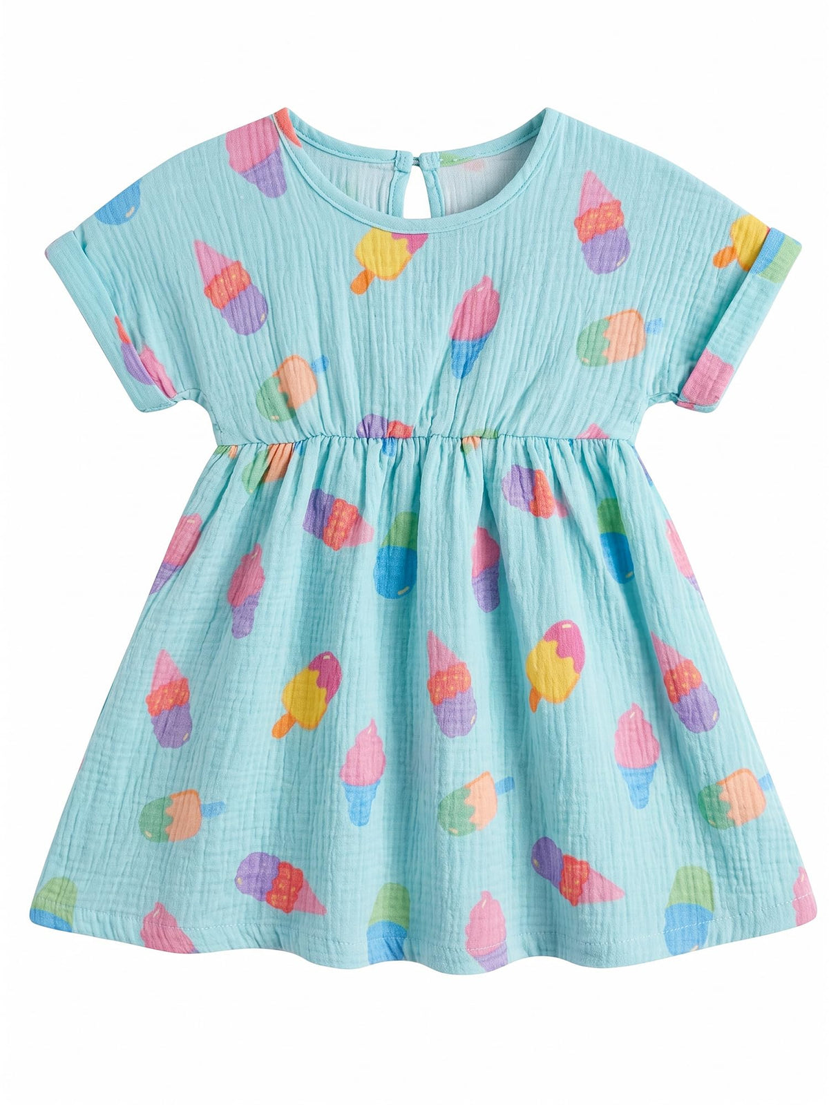 Toddler Girl Dress 100% Muslin Summer Clothes Outfit for Baby Girls 2t/3t