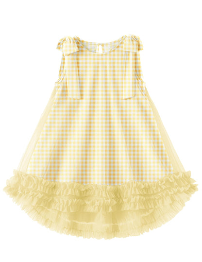 Arshiner Toddler Girl Tulle Dress Baby Girl Tutu Birthday Party Princess Dresses Tiered High Low Summer Sundress for 2-8Y