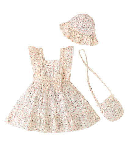 Renotemy Baby Girl Dress Summer Boho Vintage Toddler Baby Girl Clothes 0-3T