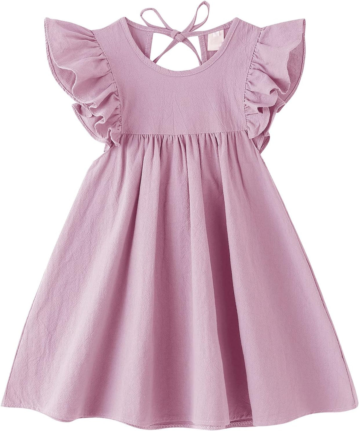 Girls Summer Dress Toddler Ruffle Sleeve Dresses