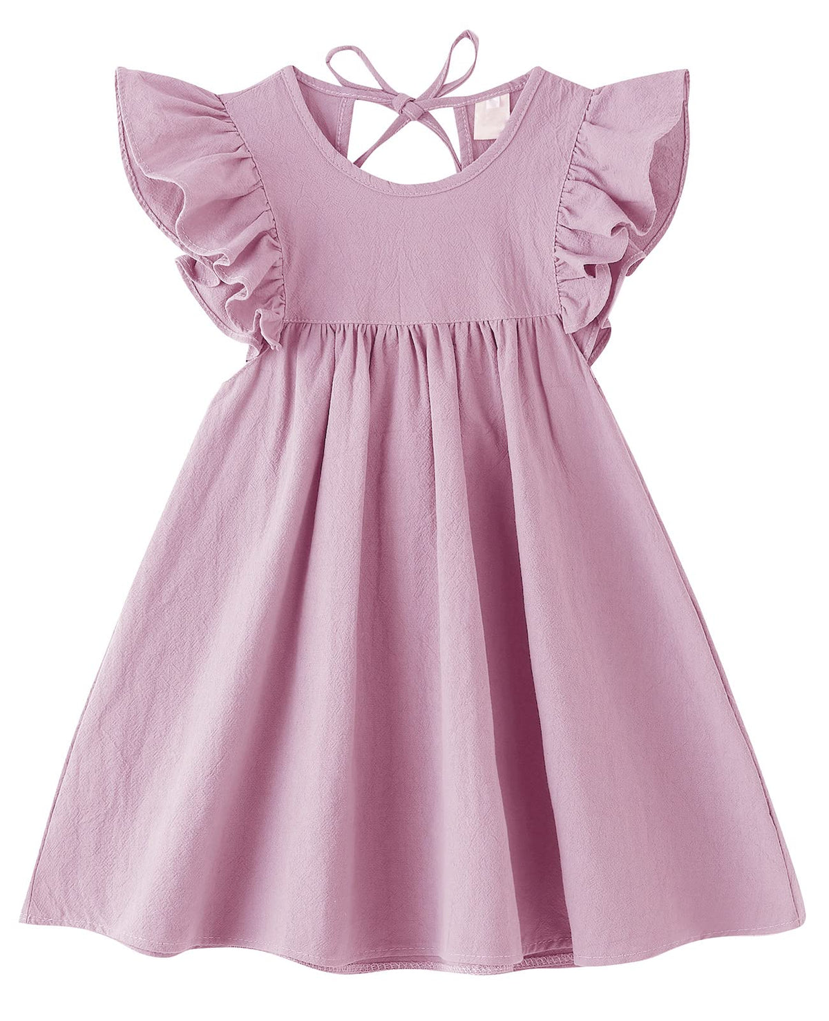 Girls Summer Dress Toddler Ruffle Sleeve Dresses