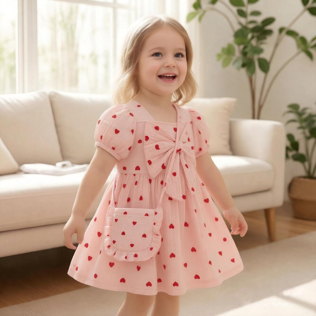 Vibebox Baby Girl Dress Summer Toddler Girls Party Outfit Bow Dresses 6M-3T