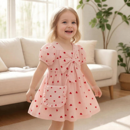 Vibebox Baby Girl Dress Summer Toddler Girls Party Outfit Bow Dresses 6M-3T