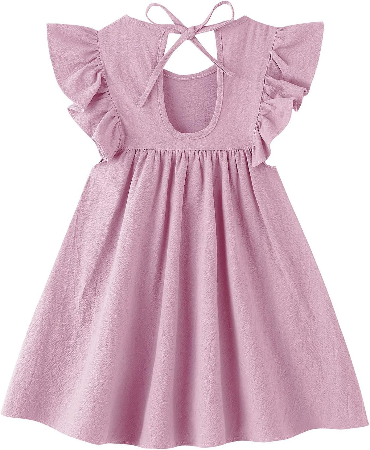 Girls Summer Dress Toddler Ruffle Sleeve Dresses