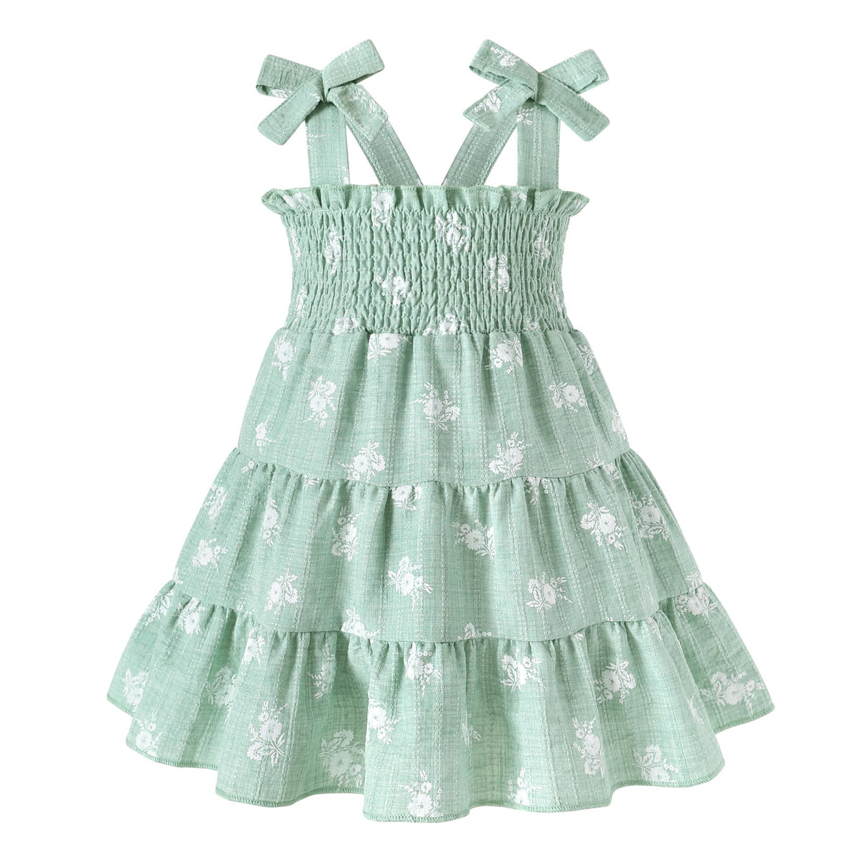 HAPPYMA Toddler Girl Summer Dress Floral Sleeveless Baby Outfits