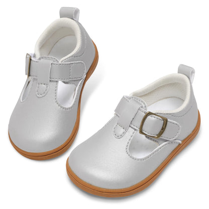JOINFREE Toddler Girls Mary Jane Shoes T-Strap Princess Dress Flats Wide