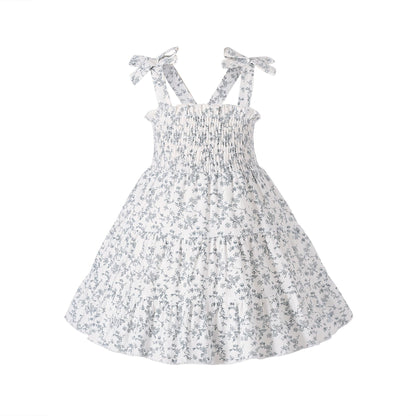HAPPYMA Toddler Girl Summer Dress Floral Sleeveless Baby Outfits