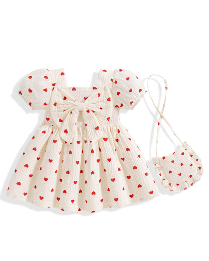 Vibebox Baby Girl Dress Summer Toddler Girls Party Outfit Bow Dresses 6M-3T