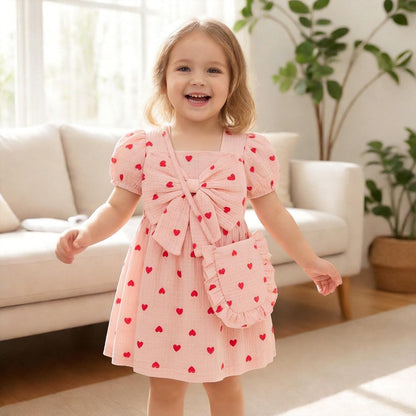 Vibebox Baby Girl Dress Summer Toddler Girls Party Outfit Bow Dresses 6M-3T