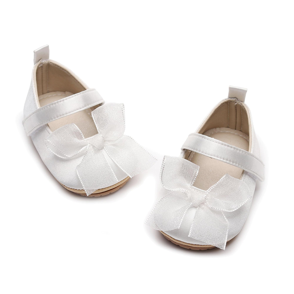 HONGTEYA Baby Girls Shoes Infant Mary Jane Flats Non Slip Newborn Moccasins