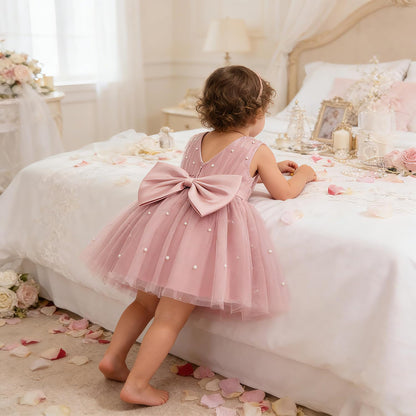 Toddler Baby Girls Princess Birthday Dress Flower Girl Pageant Party Tutu Wedding Formal Dresses Tulle Gown
