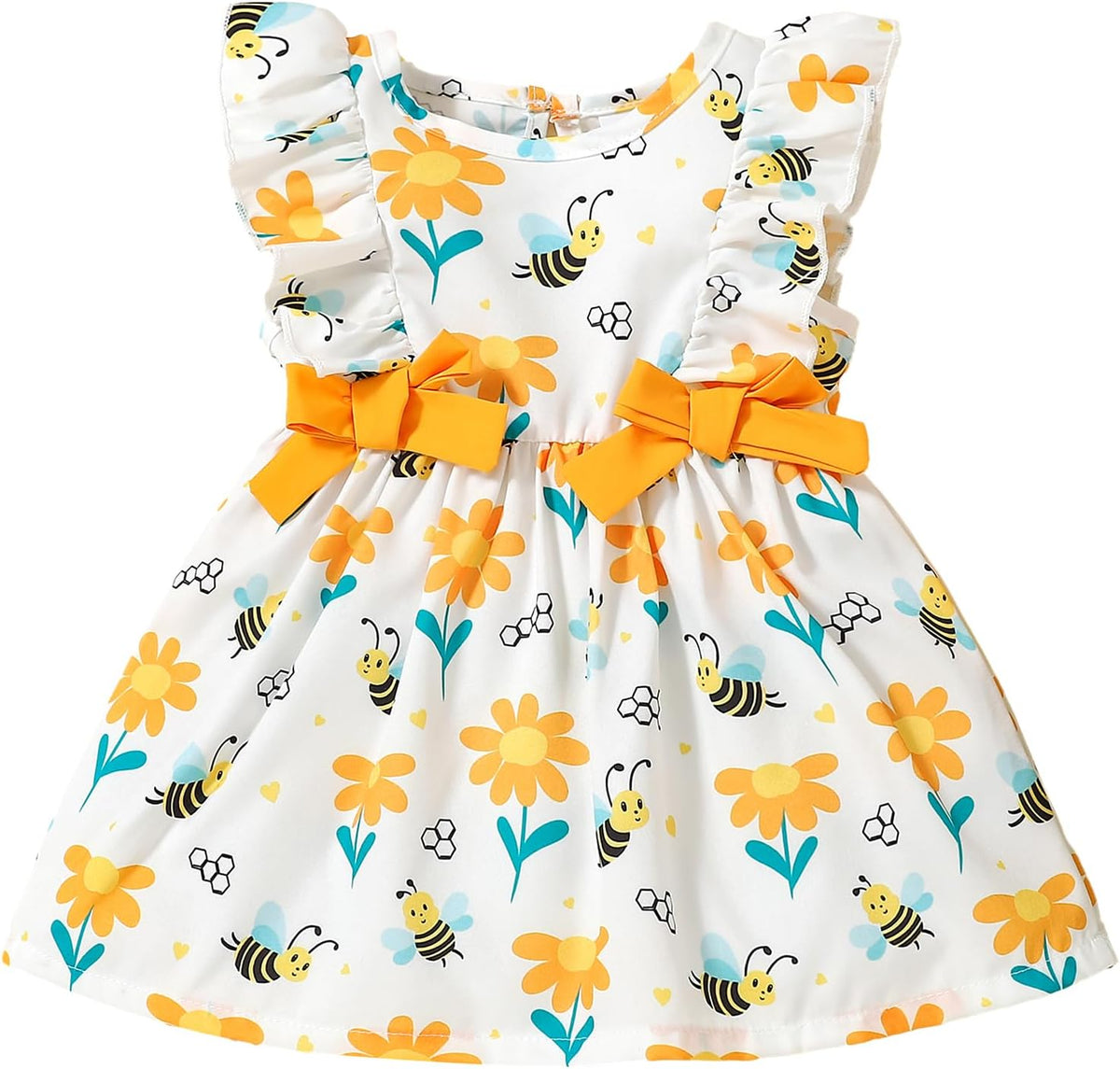 Mioglrie Baby Girl Dress Summer Clothes Infant Outfits Ruffle Sundress