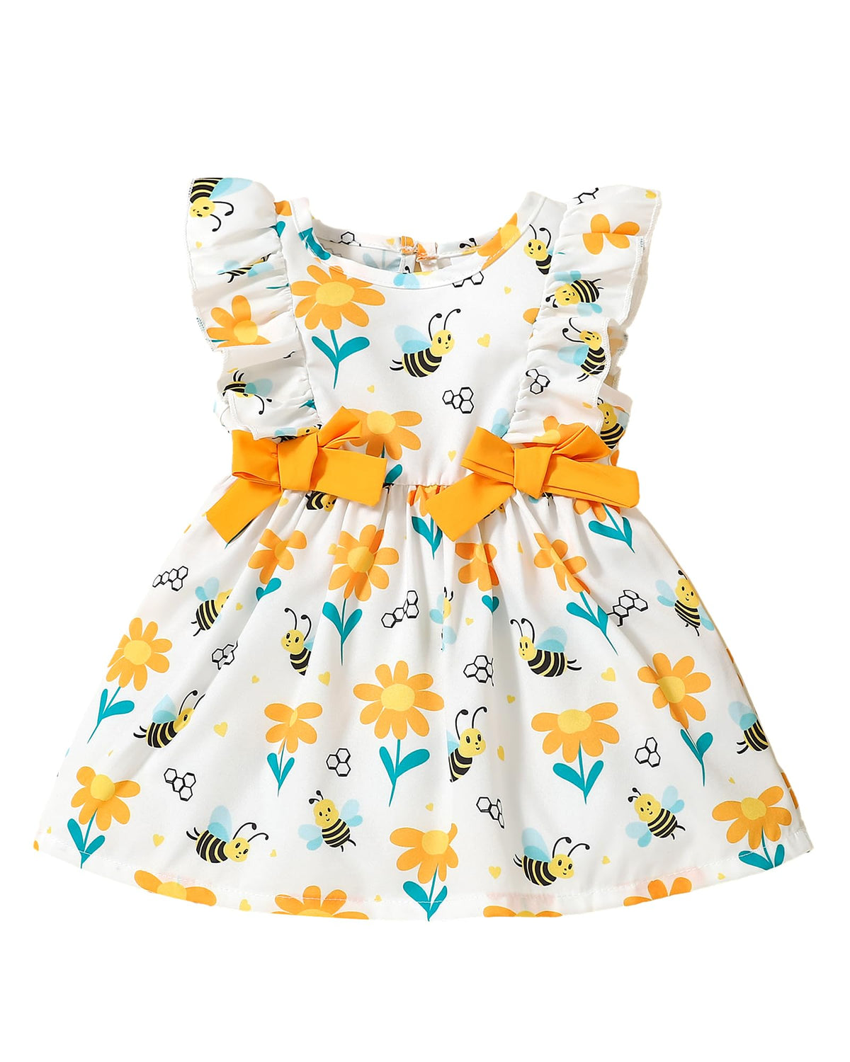 Mioglrie Baby Girl Dress Summer Clothes Infant Outfits Ruffle Sundress