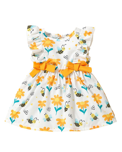 Mioglrie Baby Girl Dress Summer Clothes Infant Outfits Ruffle Sundress