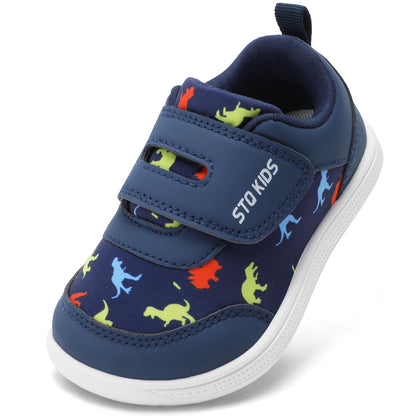 Toddler Wide Toe Box Barefoot Shoes Boys Girls, Baby First Walking Sneakers