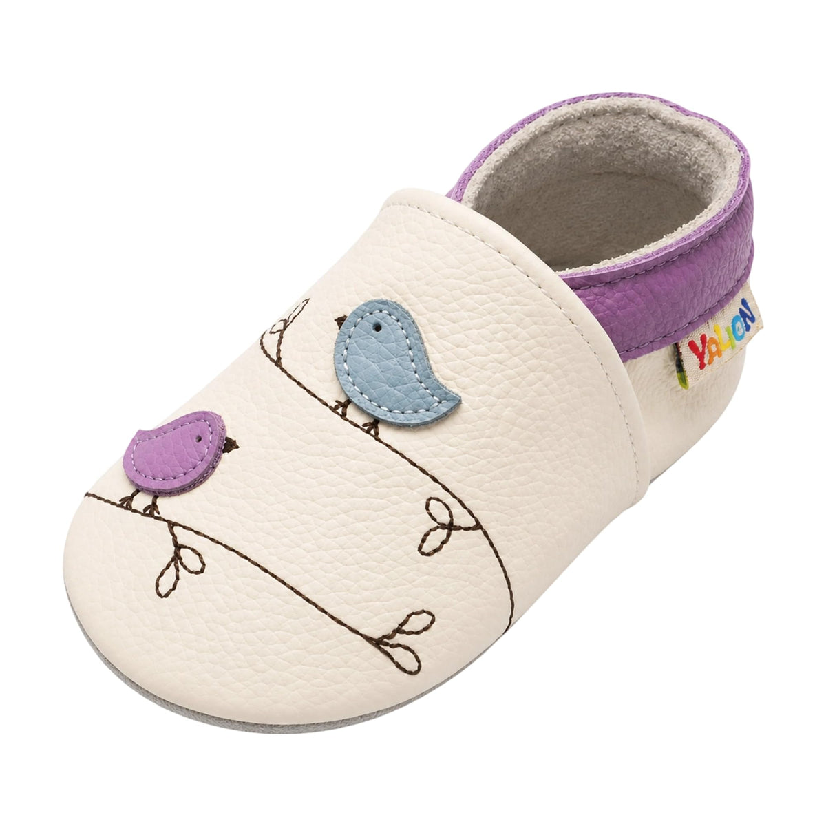YALION Baby Boys Girls Moccasins Slippers, Soft Sole Baby Leather Shoes, Anti-Slip Baby Walking Crib Shoes for Infant Toddler Prewalker
