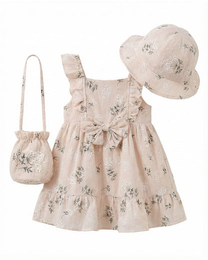 Baby Girl Dress Toddler Floral Cotton Boho Summer 6m 12m 18m 24m 2t