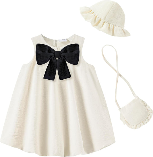 SODLON Baby Girl Dress Toddler Infant Vintage Dresses Summer Clothes 3M-3T