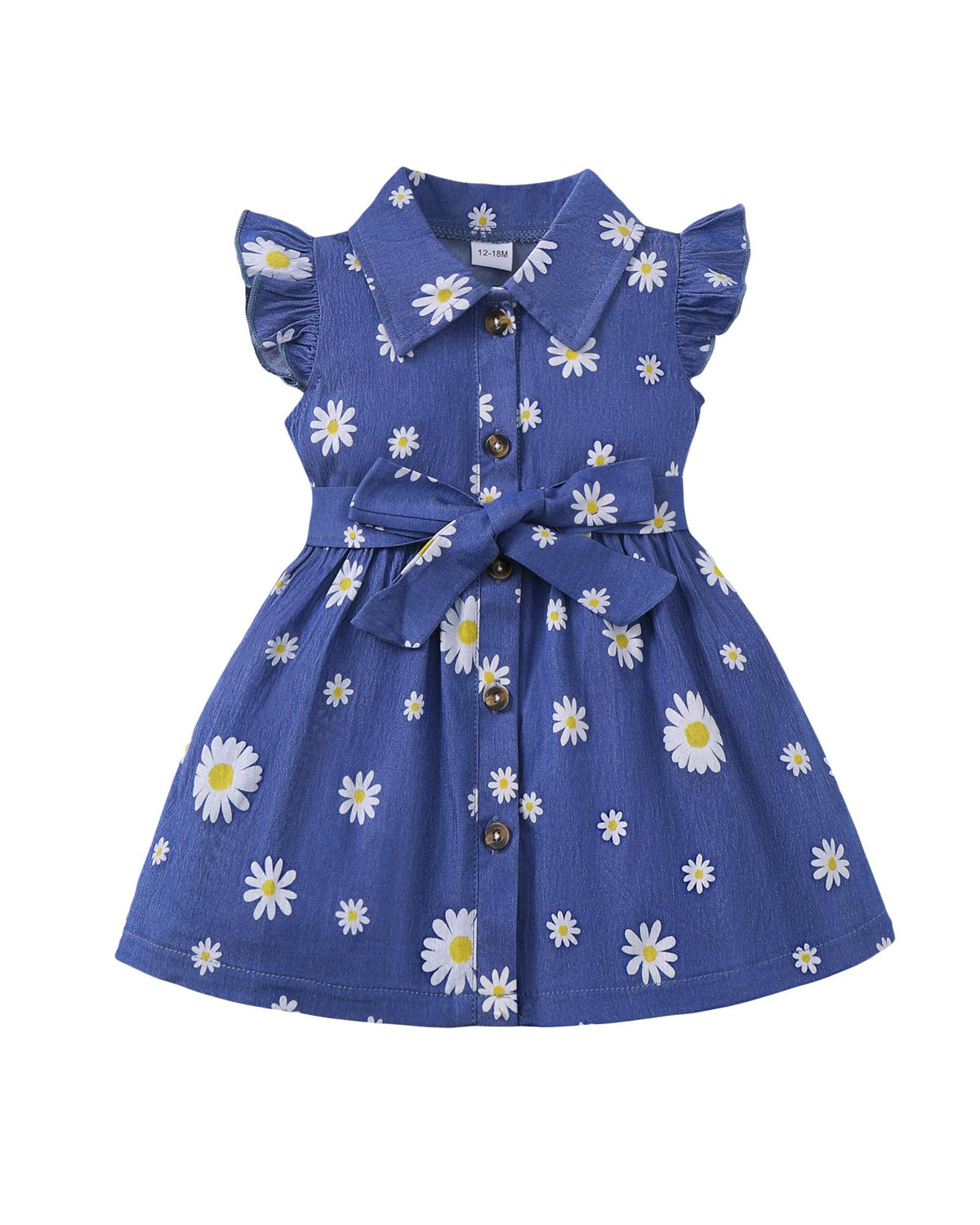 sweetabby Toddler Girl Clothes Denim Dresses Baby Summer Sundress Outfit