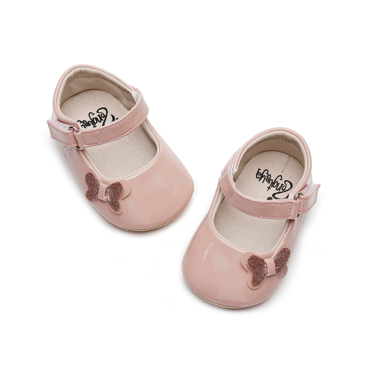 HONGTEYA Baby Girls Shoes Infant Mary Jane Flats Non Slip Newborn Moccasins