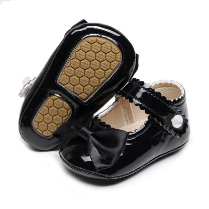 HONGTEYA Baby Girls Shoes Infant Mary Jane Flats Non Slip Newborn Moccasins