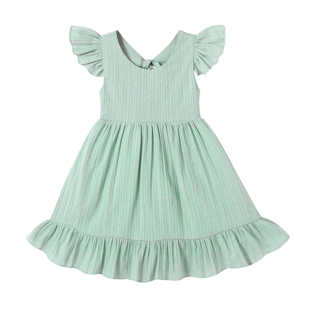 HAPPYMA Toddler Baby Girl Summer Dress Outfits Backless Bow Sundress