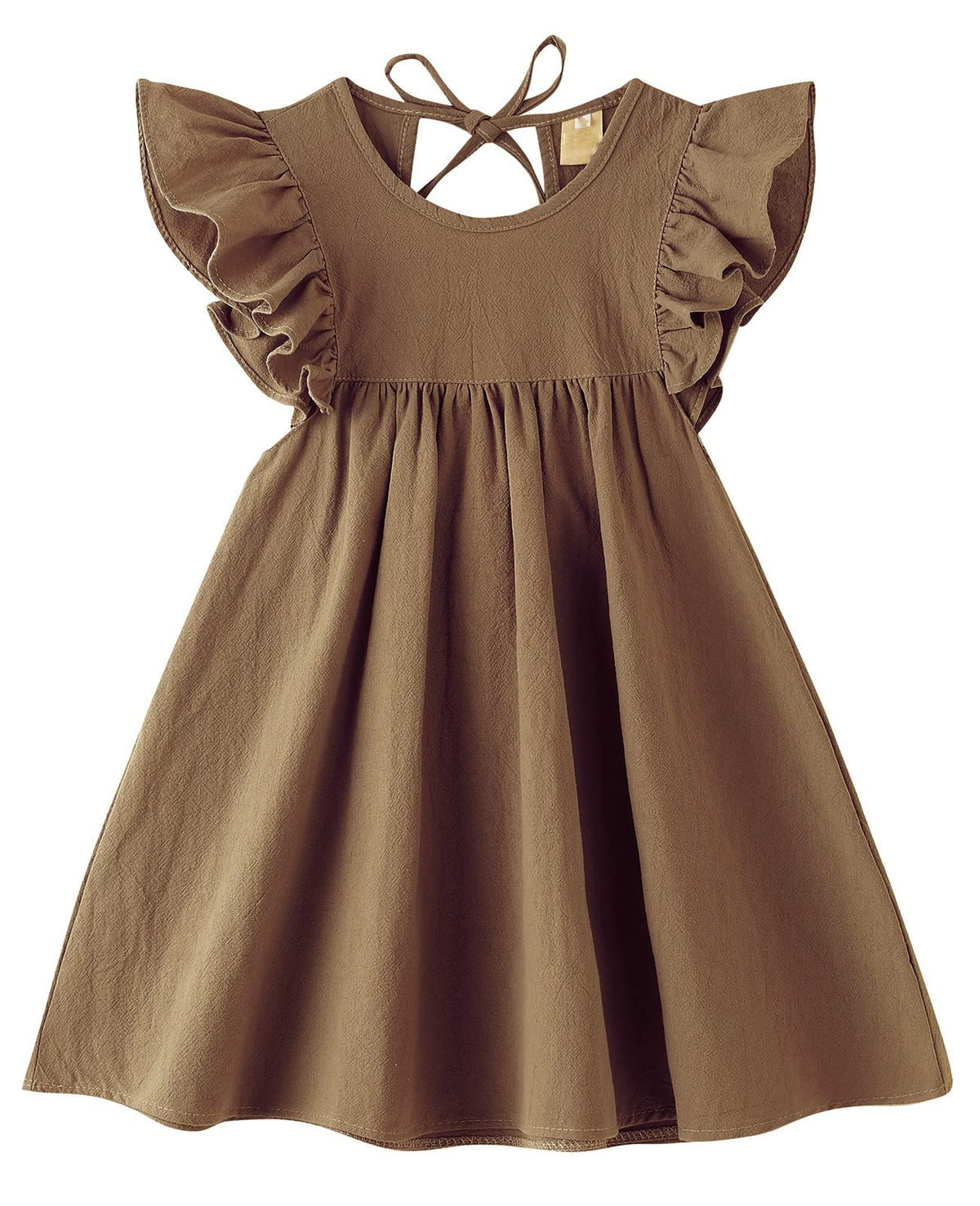 Girls Summer Dress Toddler Ruffle Sleeve Dresses