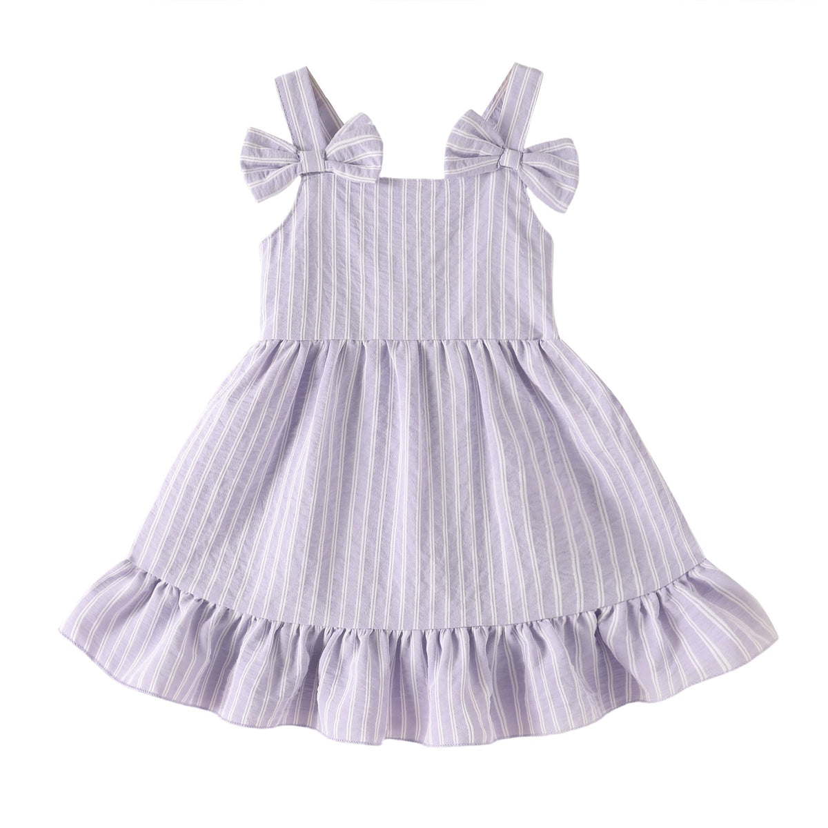 Infant Baby Girl Beach Sundress Casual Sleeveless Smocked Boho Dress Halter Ruffle Toddler Summer Outfits