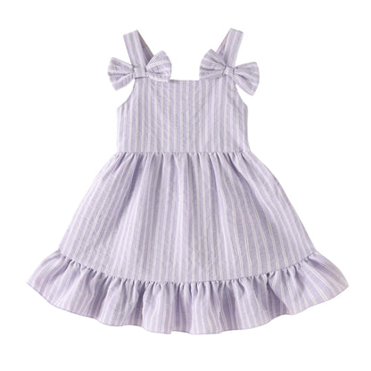 Infant Baby Girl Beach Sundress Casual Sleeveless Smocked Boho Dress Halter Ruffle Toddler Summer Outfits