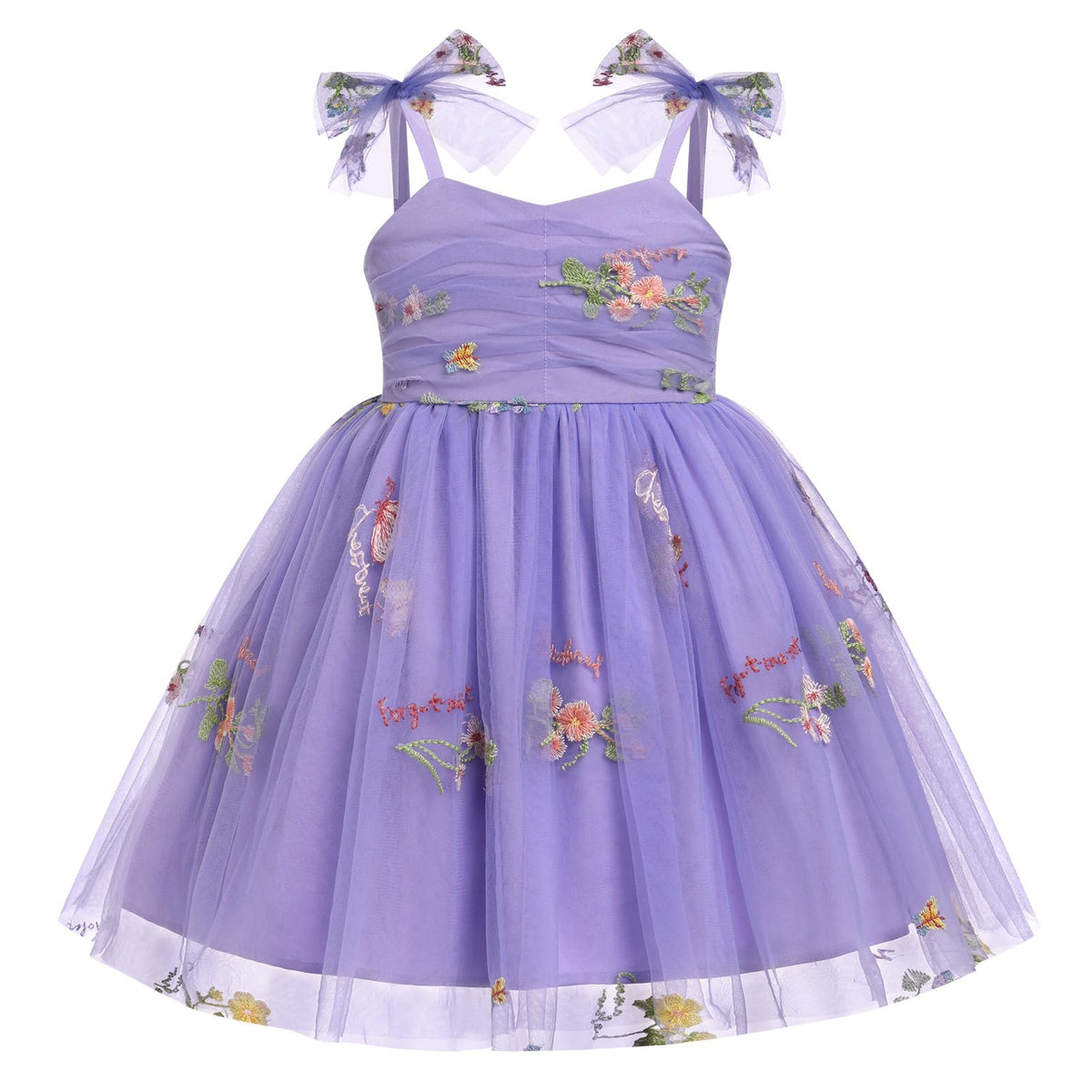 IBTOM CASTLE Toddler Baby Girl Birthday Dress Floral Sequin Tulle Tutu Dresses for Pageant Party Cake Smash Photoshoot