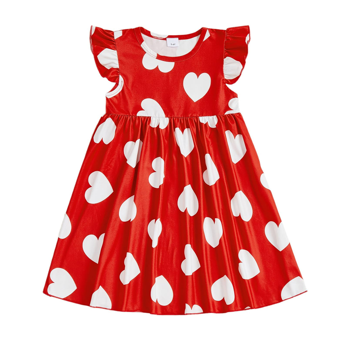 Toddler Baby Girls' Dresses Kid Little Girls Summer Outfit Casual Cartoon Round Neck A-Line Beach Dresses