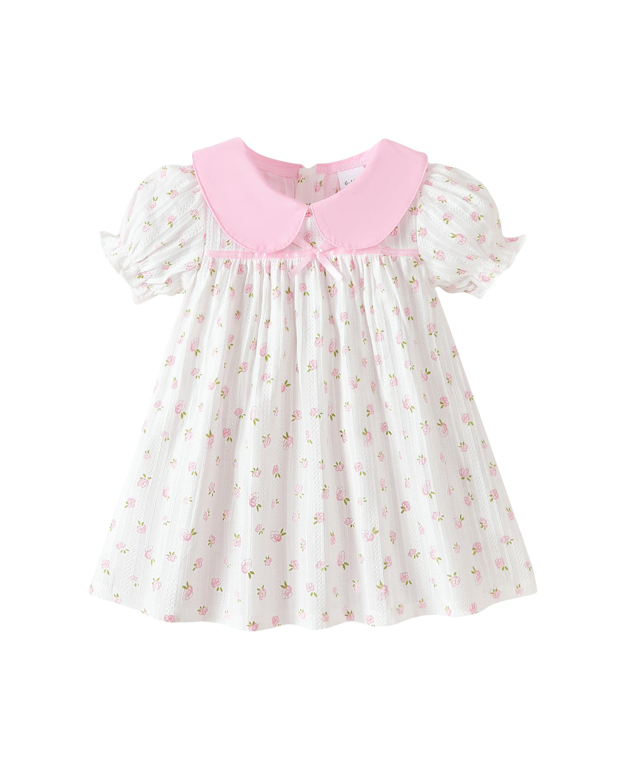 Kucnuzki Baby Girl Clothes Cute Spring Summer Sun Dresses Toddler Casual Puff Sleeve Floral Dress Girls Summer Outfits