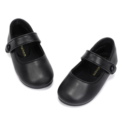 Hehainom Toddler Girls Dress Shoes Mary Jane Ballet Flats for Flower Girls