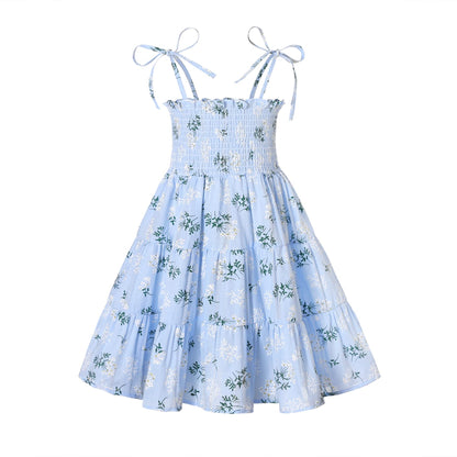 YOUNGER TREE Toddler Baby Girls Rainbow Dress Princess Sleeveless Halter Beach Tutu Sundress