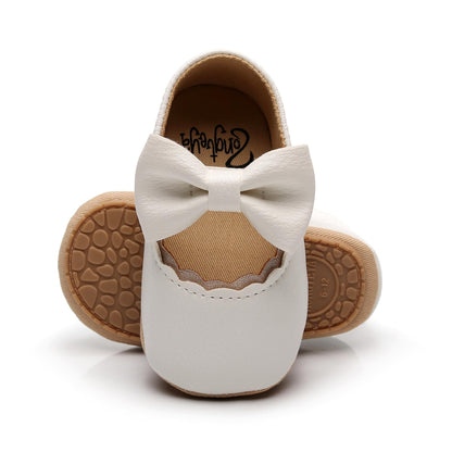 HONGTEYA Baby Girls Shoes Infant Mary Jane Flats Non Slip Newborn Moccasins