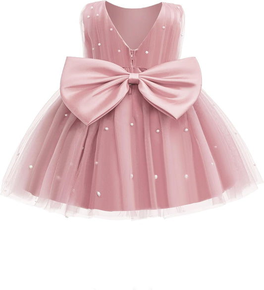 Toddler Baby Girls Princess Birthday Dress Flower Girl Pageant Party Tutu Wedding Formal Dresses Tulle Gown