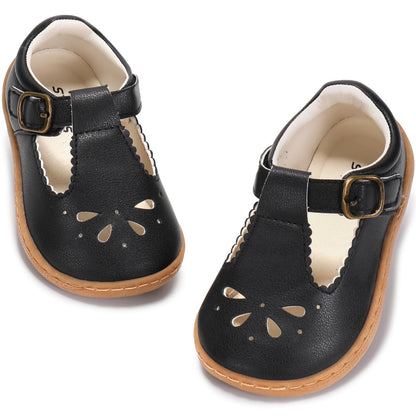 STQ KIDS Girls Wide Toe Box Mary Jane Dress Shoes
