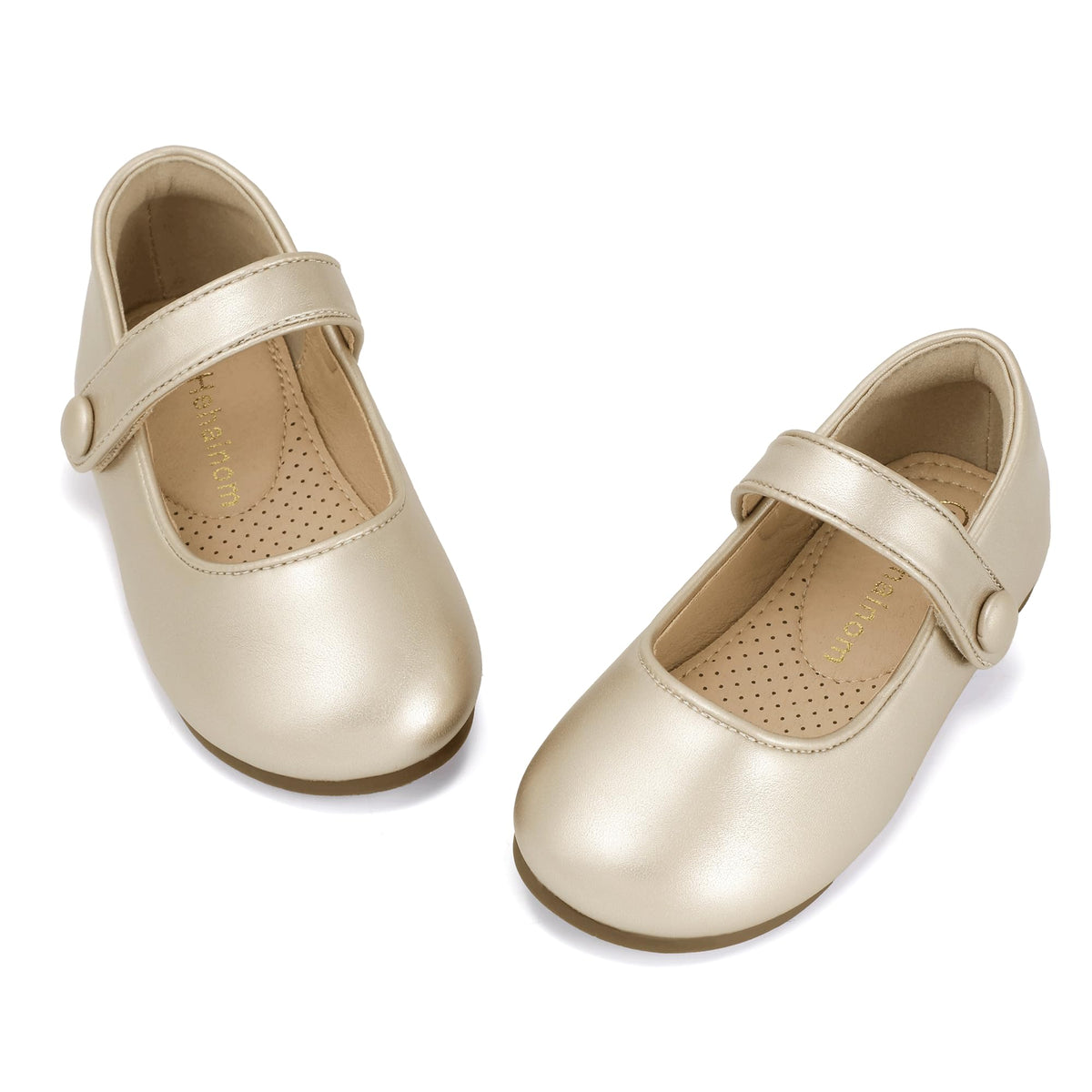Hehainom Toddler Girls Dress Shoes Mary Jane Ballet Flats for Flower Girls