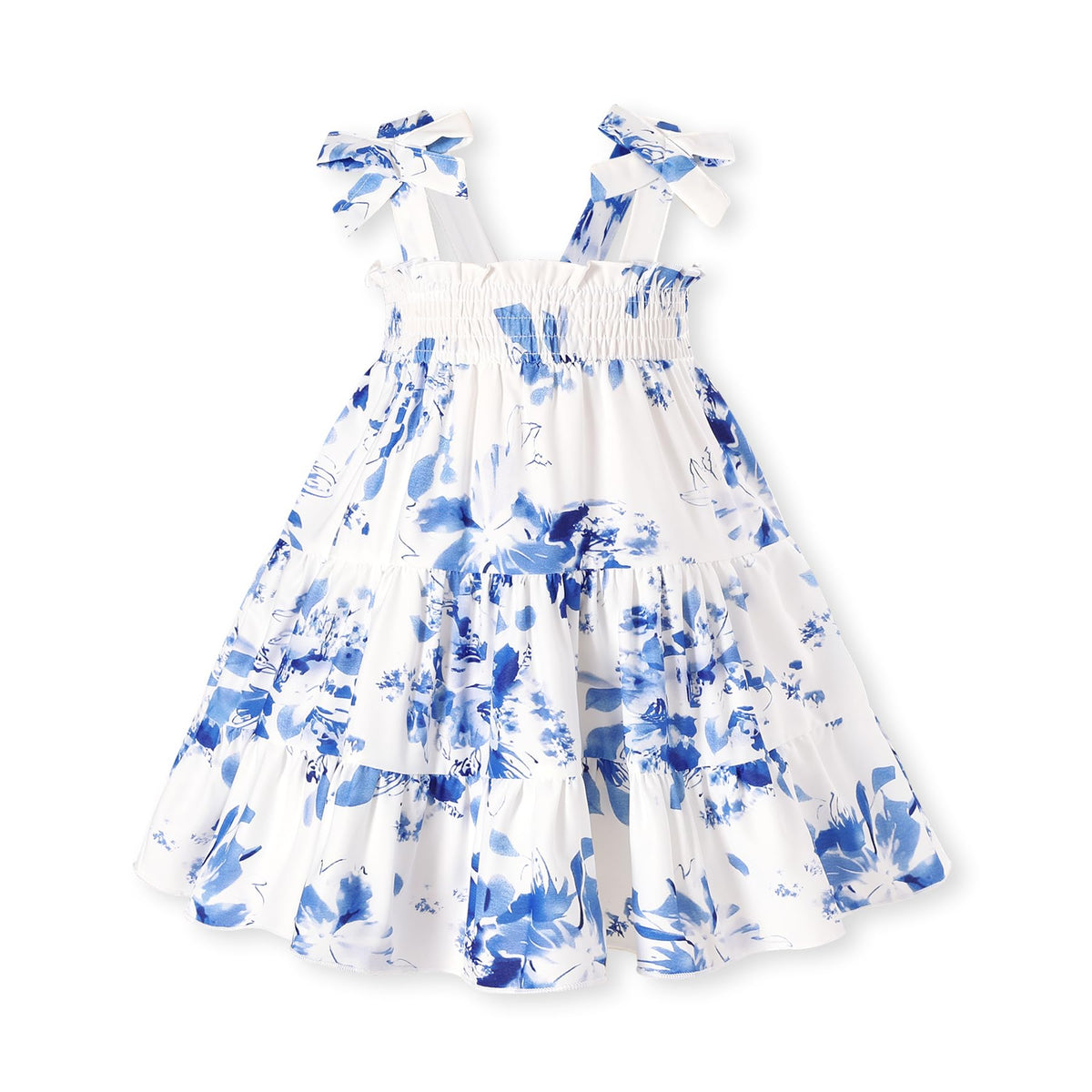 HAPPYMA Toddler Girl Summer Dress Floral Sleeveless Baby Outfits