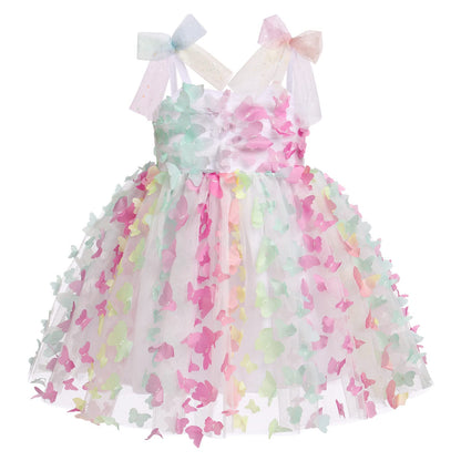 IBTOM CASTLE Toddler Baby Girl Birthday Dress Floral Sequin Tulle Tutu Dresses for Pageant Party Cake Smash Photoshoot