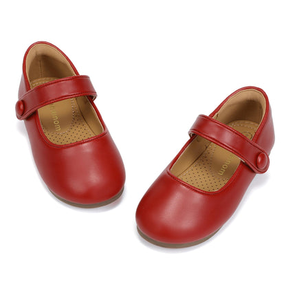Hehainom Toddler Girls Dress Shoes Mary Jane Ballet Flats for Flower Girls
