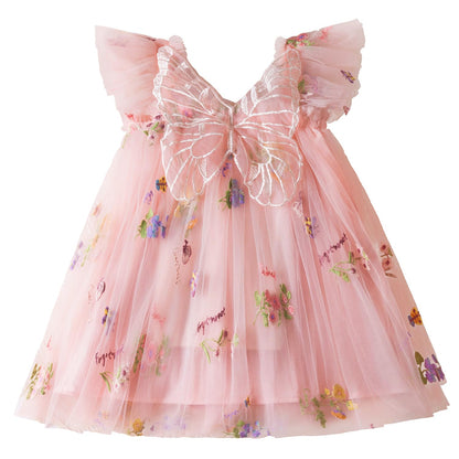 TTYAOVO Toddler Baby Girl Fairy Tulle Princess Dress