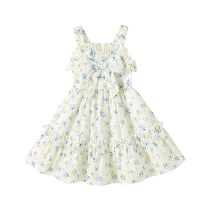 HAPPYMA Toddler Dress Baby Girl Sleeveless Ruffle Summer Clothes