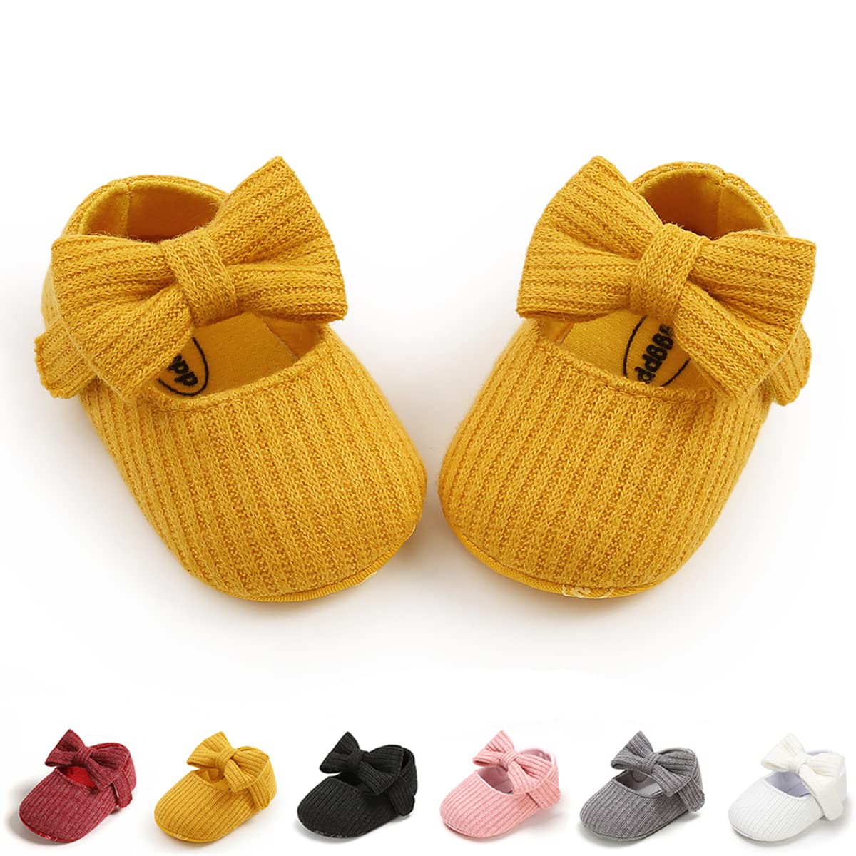 Baby Shoes Mary Jane Flats Non Slip Soft Sole Infant Toddler Sneakers First Walkers Party Christmas Dress Shoes
