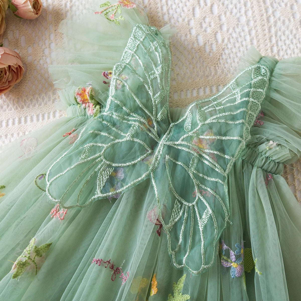 TTYAOVO Toddler Baby Girl Fairy Tulle Princess Dress
