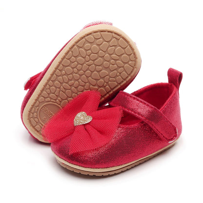 HONGTEYA Baby Girls Shoes Infant Mary Jane Flats Non Slip Newborn Moccasins