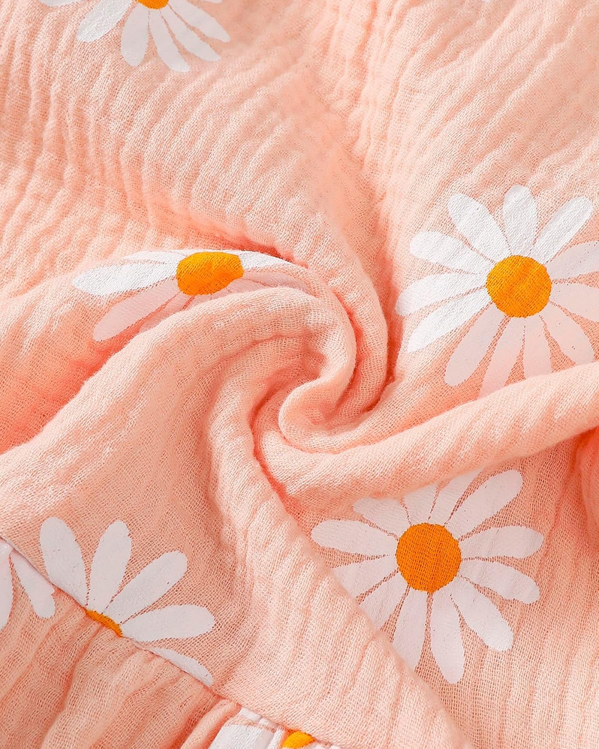 SODLON Baby Girl Dress Summer Clothes Infant Floral Boho Dresses Ruffle Linen Toddler Girls Casual Sundress with Hat and Bag