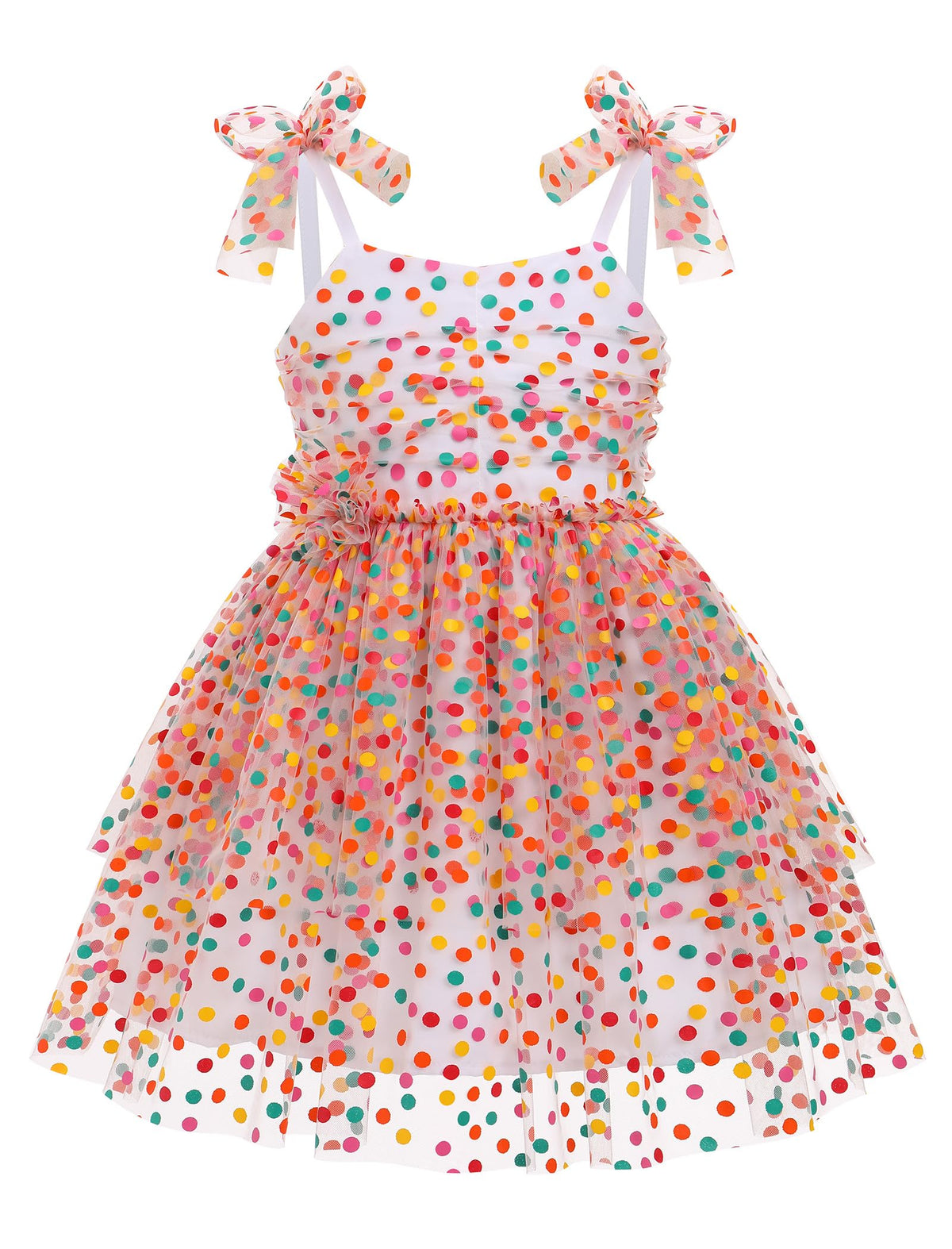 IBTOM CASTLE Toddler Baby Girl Birthday Dress Floral Sequin Tulle Tutu Dresses for Pageant Party Cake Smash Photoshoot