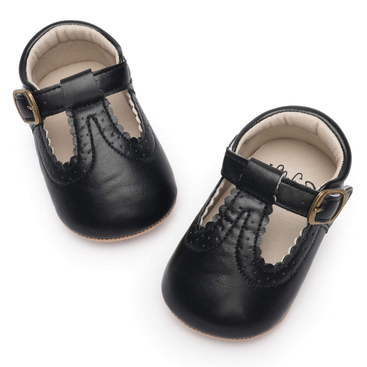 HONGTEYA Baby Girls Shoes Infant Mary Jane Flats Non Slip Newborn Moccasins