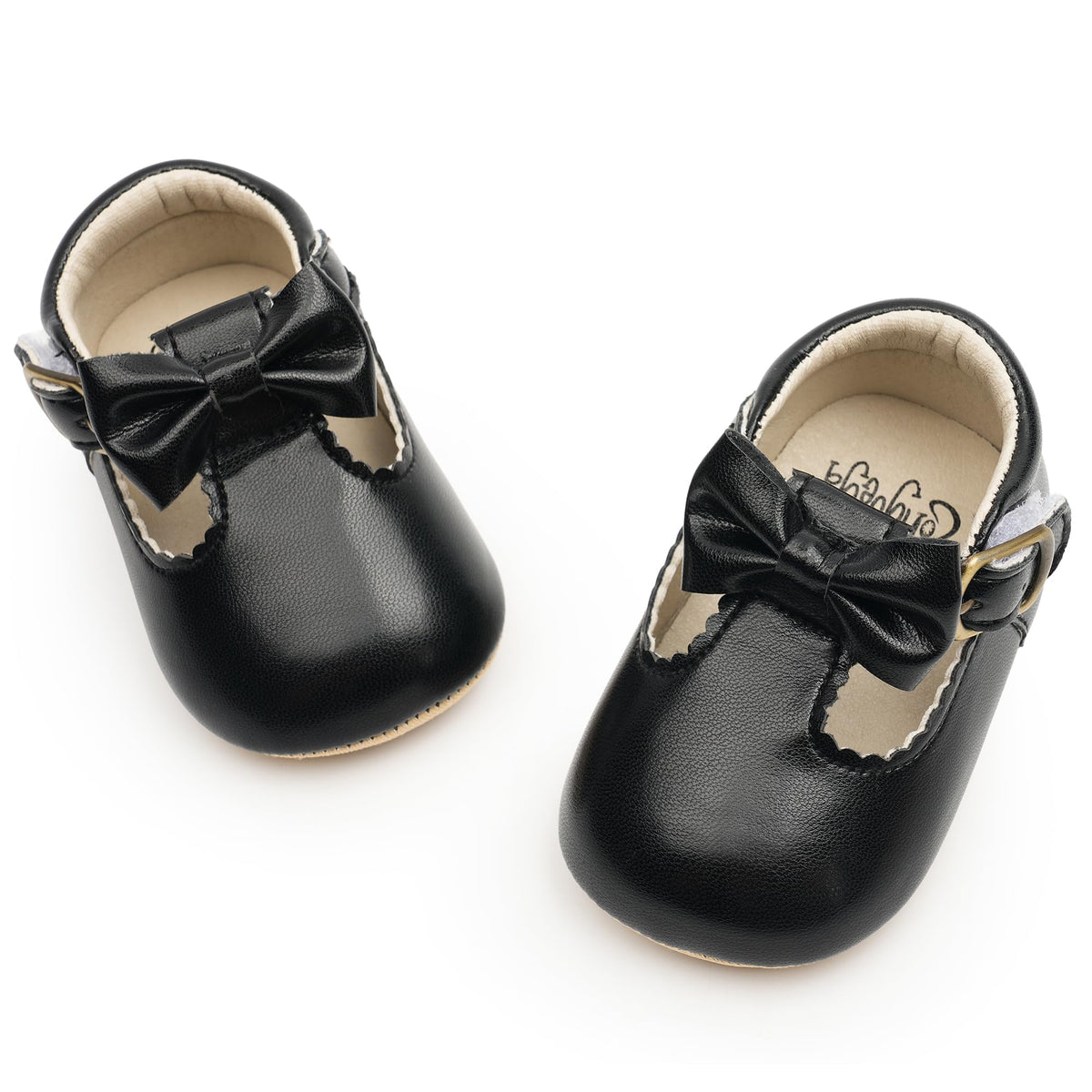 HONGTEYA Baby Girls Shoes Infant Mary Jane Flats Non Slip Newborn Moccasins